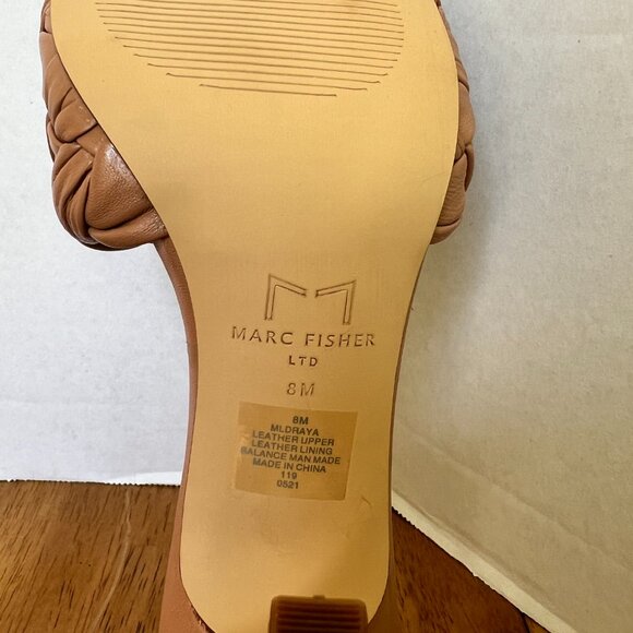 Marc Fisher Draya Square Toe Slide Sandal Size 8 - Picture 5 of 10